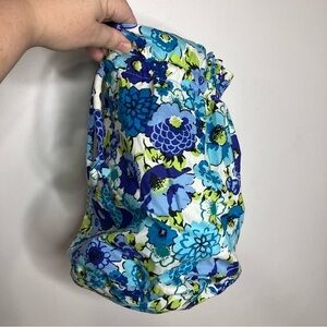 Vera Bradley lined dry bag in Blueberry blooms drawstring closure
